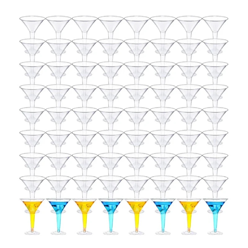 Copa de Martini plástica. 8Oz
