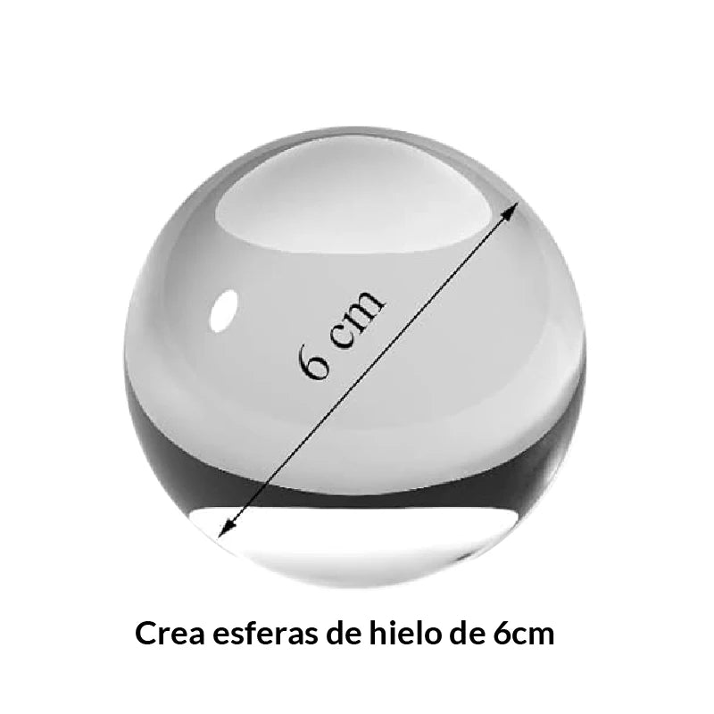 Molde para hielo transparente XL